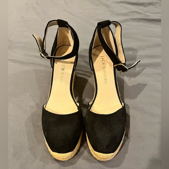 Jack Rogers black espadrille wedge - Picture 1 of 6